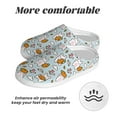 thumbnail image 6 of Daiia Cute Rabbit Hold Carrot Print Women’s Fuzzy Slippers Memory Foam Lightweight House Shoes Cozy Loafer Flannel House Shoes-40/41, 6 of 7
