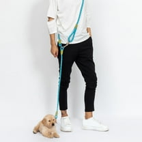 Sturdy Dog Leash Rope Hands Free Polyester Double Ended Strong Rope for Running Training Pet Dogs Large Medium Small Dog Blue