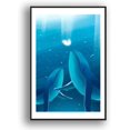 thumbnail image 1 of IDEA4WALL Framed Canvas Wall Art for Living Room, Bedroom Whale Canvas Prints for Modern Home Decoration Ready to Hang, 1 of 4