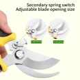 thumbnail image 6 of hengsof Garden Bypass Pruning Shears Bulk Heavy Duty Gardening Scissors Stainless Steel Blades Gardening Shears Handheld Garden Pruners Manual Plant Clipper for Flower Trimming Secateurs Tool, 6 of 9