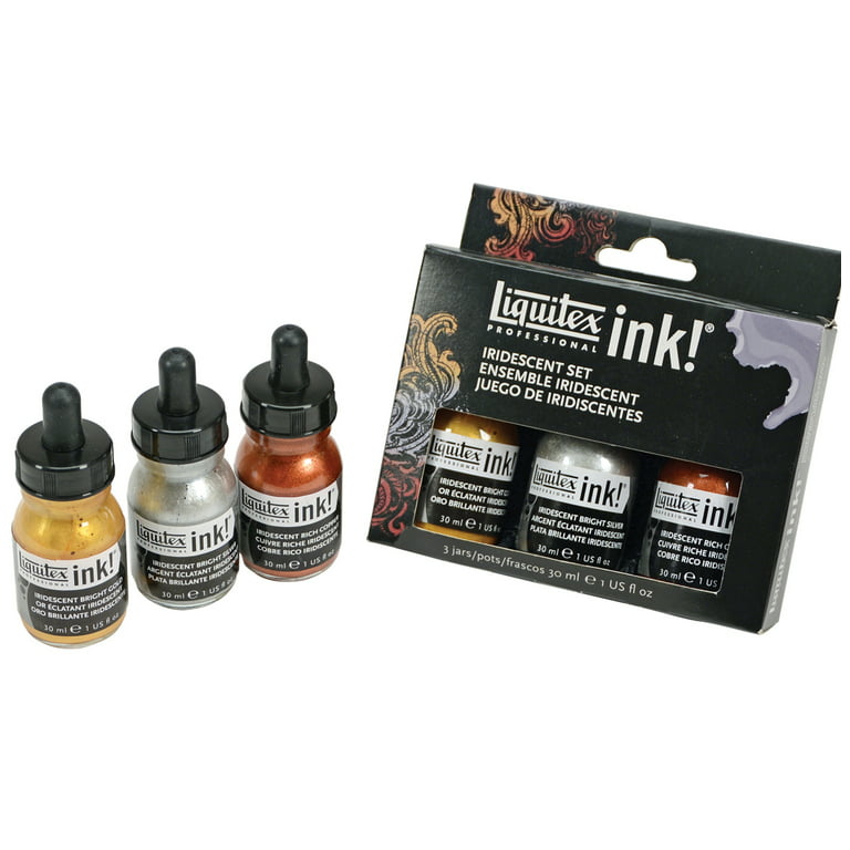 Liquitex Professional Acrylic Ink! Set, 3-Colors, Iridescent 
