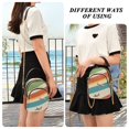 thumbnail image 6 of FORMRS Crossbody Bag for Women Quilted Travel Shoulder Cell Phone Purse with Chain Strap Handbag, Colorful Plane, 6 of 7