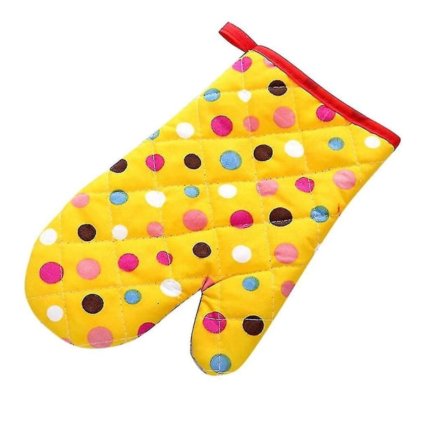 Cocina Cocinar Microondas Horno Guantes Manoplas Dot Pot Pad A prueba de calor (2 piezas) Botao
