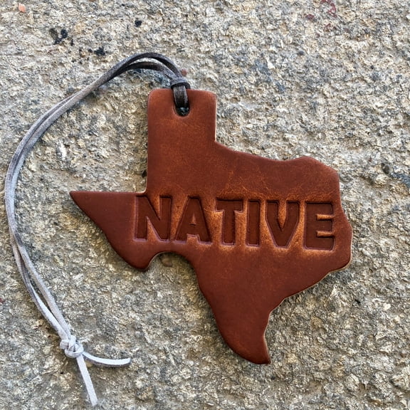 Air Flair |Car Leather Air Freshener | Native| Texas Shape Leather Scent