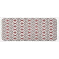 thumbnail image 1 of Geometric Kitchen Mat, Trippy Flower with Shapes in New Modern Image, Plush Decorative Kitchen Mat with Non Slip Backing, 47" X 19", Red Black White, by Ambesonne, 1 of 1