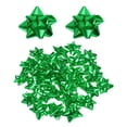 thumbnail image 1 of Uxcell 36Pcs 3" Mini Lazos de Estrella Metálicos para Regalos de Cumpleaños Boda Autoadhesivos Verdes, 1 of 7