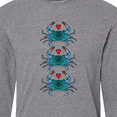 thumbnail image 4 of Inktastic Blue Crab Lover Long Sleeve T-Shirt, 4 of 5