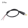 thumbnail image 3 of 5 Pack DC Power,5.5mm x 2.1mm 2A 28cm Barrel Male Plug Connector Pigtail, 3 of 3