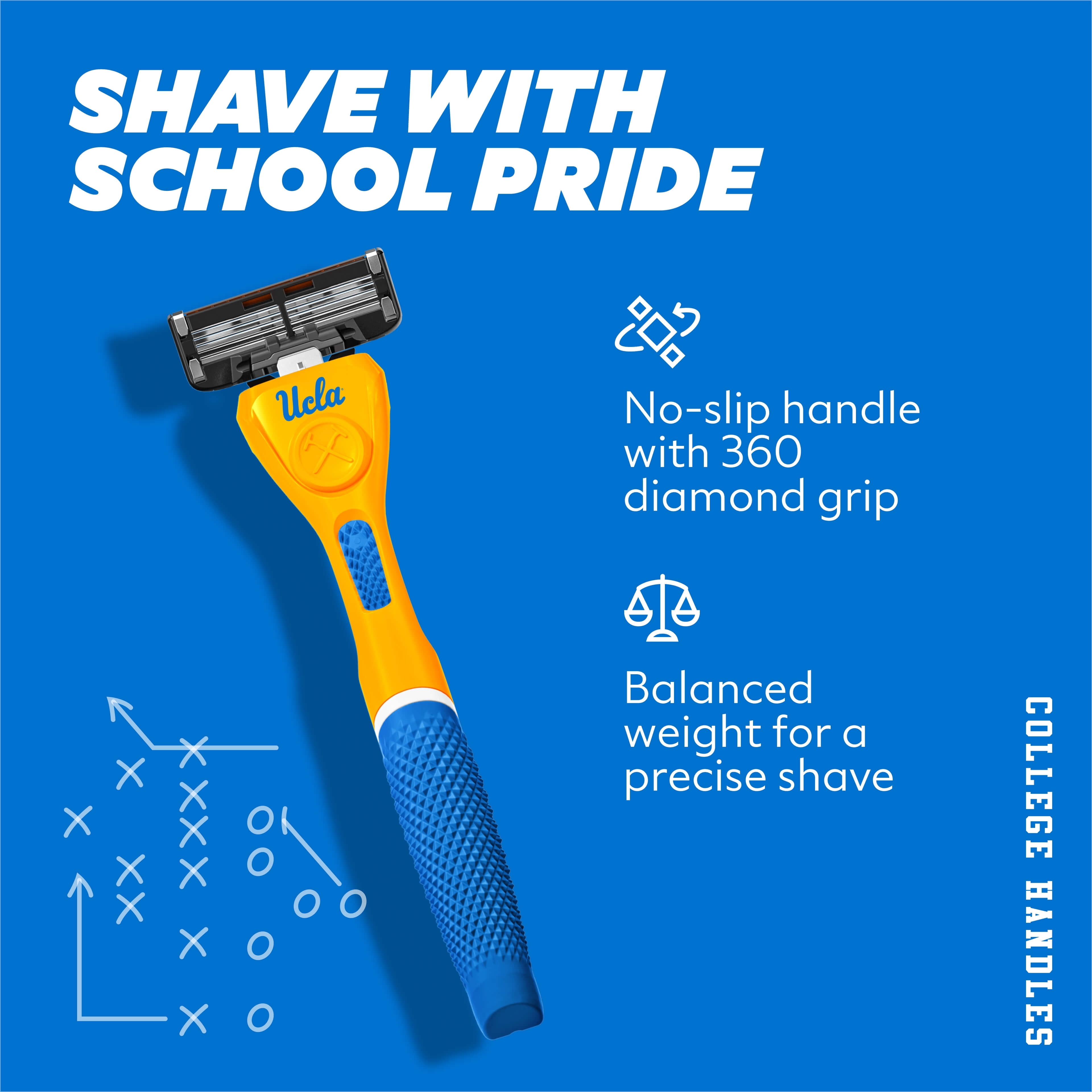 Dollar Shave Club UCLA 6-Blade Razor Starter Set
