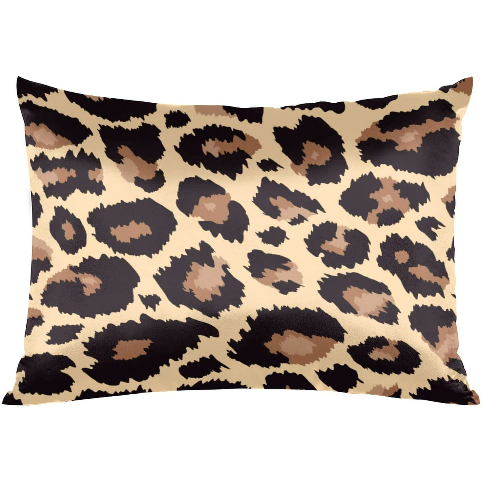 Silk Satin Pillowcase for Hair and Skin Leopard Animal Print Body Pillow  Cover Soft Cozy Wrinkle Stain Resistan with Envelope Closure (20x26 in) |  Walmart Canada