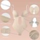 thumbnail image 2 of Body moldeador de cuerpo con escote en V profundo para mujer, Body sin tirantes y sin espalda, ropa moldeadora, 2 of 4