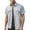 Light Blue, variant on QSAWXQZ Men's Cargo Stretchy Shirt Short Sleeve Lapel Collar Button Down Cardigan Top with Pockets Black 2XL