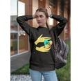 thumbnail image 2 of Hands And 90's Heart Sweatshirt Women -Image by Shutterstock, Female 4X-Large, 2 of 4