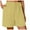 Yellow, variant on vigerkar Linen Bermuda Shorts for Women Drawstring High Waisted Casual Ruffle Shorts with Pocket (Blue, S)