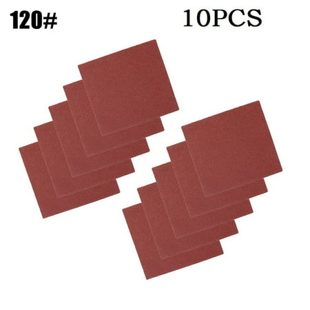 

10 Pcs 110x100mm Abrasive Sanding Paper Flocking Sand Paper 60-1000Grit Polisher