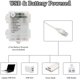 thumbnail image 2 of Cortina de luz - Guirnalda de luces de 300 LED de 3 m x 3 m, funciona con pilas y control remoto USB, 8 modos, impermeable, para Navidad, interior y exterior, ideal para ventanas, fiestas y bodas., 2 of 5