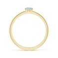 thumbnail image 2 of ANGARA Natural Classic Solitaire Oval Aquamarine Promise Ring in 14K Yellow Gold for Women (Size-5x4mm) | March Birthstone, Birthday, Anniversary, Jewelry Gift for Women | Natural Aquamarine Ring, 2 of 9