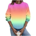 thumbnail image 2 of Women's Plus Size Graphic Sweatshirts Featuring Crewneck Long Sleeve Printed Loose Fit, 2 of 5