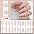 thumbnail image 2 of Bagmrteho Acrylic Nails Tips Long Practice Finger Nails Tips on Nails Long Coffin with Designs Gel Nails Finger on Nails False Acrylic Nails Curl Nails for Acrylic Tips, 2 of 4