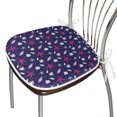 thumbnail image 3 of Navy and Blush Dining Chair Pad, Nautical Marine Pattern with Shells Starfishes and Bubbles Aquatic Wildlife, Water Resistant Pillow with Straps for Seats, 6 Pieces Set, Multicolor, by Ambesonne, 3 of 5
