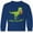Royal Blue, variant on Inktastic Eggs-cellent Cute Easter T-rex Dinosaur Long Sleeve Youth T-Shirt