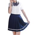 thumbnail image 5 of Beautifulfashionlife Faldas De Verano Plisadas Escocesas De Rayas Blancas Versátiles Para Mujer (2Xl Blue White Striple), 5 of 5