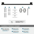 thumbnail image 5 of Amerock Appoint Matte Black 24 inch (610mm) Towel Bar, 5 of 8