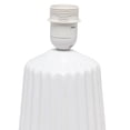 thumbnail image 4 of Mod Lighting and Decor Pleated Base Table Lamp with Tapered Shade - 17.5" - White, 4 of 9