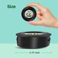 thumbnail image 2 of Triani 2Pcs Mini Digital Humidity Gauge Indoor Humidity Monitor Temperature Humidity Gauge Meter Pet Humidity Meter Supplies for Bearded Dragon Hermit Crab(Round), 2 of 7