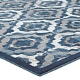 thumbnail image 4 of Modway Kalinda Rustic Vintage Moroccan Trellis 8x10 Area Rug in Beige, Moroccan Blue and Ivory, 4 of 7