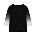 thumbnail image 7 of SERTG Children Casual T Shirts Kids Loose Soft Soid Color Block Crew Neck Tunic Tops 3/4 Sleeve Tees Spring Fall Blouses for 4-15 Years(Black,7 Years), 7 of 7