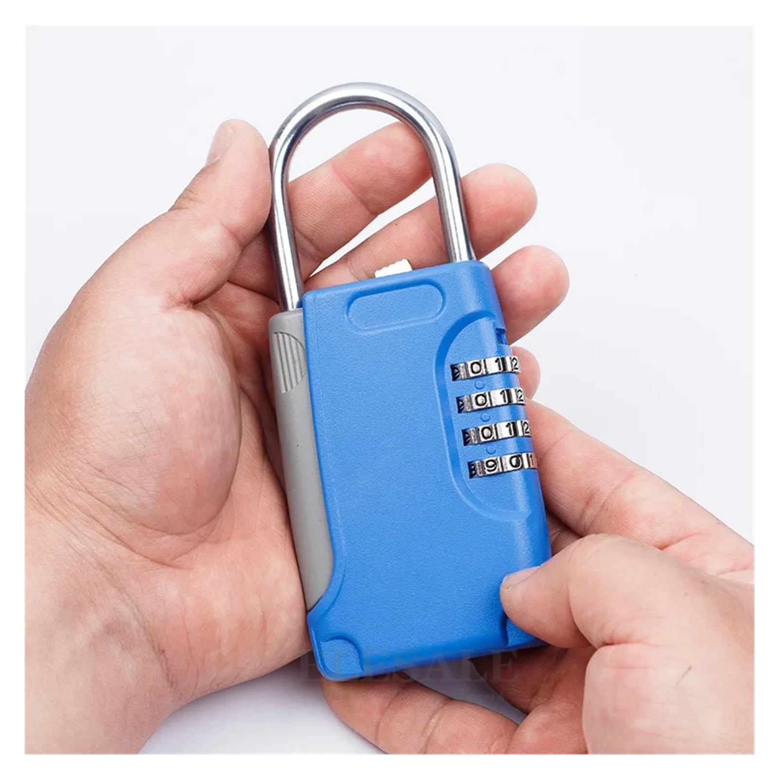 Hidden Key Safe Box 4-Digital Password Combination Lock With Hook Mini Metal Secret Box For Home Villa Caravan ,Maximum Protection
