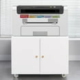 thumbnail image 1 of BeesClover Support d'Imprimante en Métal avec Rangement, Armoire Mobile pour Imprimante pour Bureau à Domicile, 1 of 8