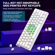 Aula WIN60 HE 60% Mechanical Keyboard Wired, Hall Effect Gaming Keyboard Magnetic Switch Hot Swappable, Adjustable Actuation Rapid Trigger Mode 8000Hz Polling Rate, RGB Keyboard 60 Percent Design
