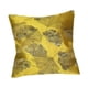 thumbnail image 3 of Funda de almohada con estampado de hojas de ginkgo, 45 x 45 cm, decoración moderna de estilo rústico para sofá. Oro, 3 of 9