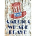 thumbnail image 2 of Phillip, Jamie 15x18 White Modern Wood Framed Museum Art Print Titled - Brave American, 2 of 4