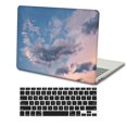 thumbnail image 1 of KSK KAISHEK Compatible MacBook Pro 16 inchs Case 2021 2022 2023 Release Model A2780 A2485, Plastic Hard Shell + Black Keyboard Cover, Sky Series 0095, 1 of 5