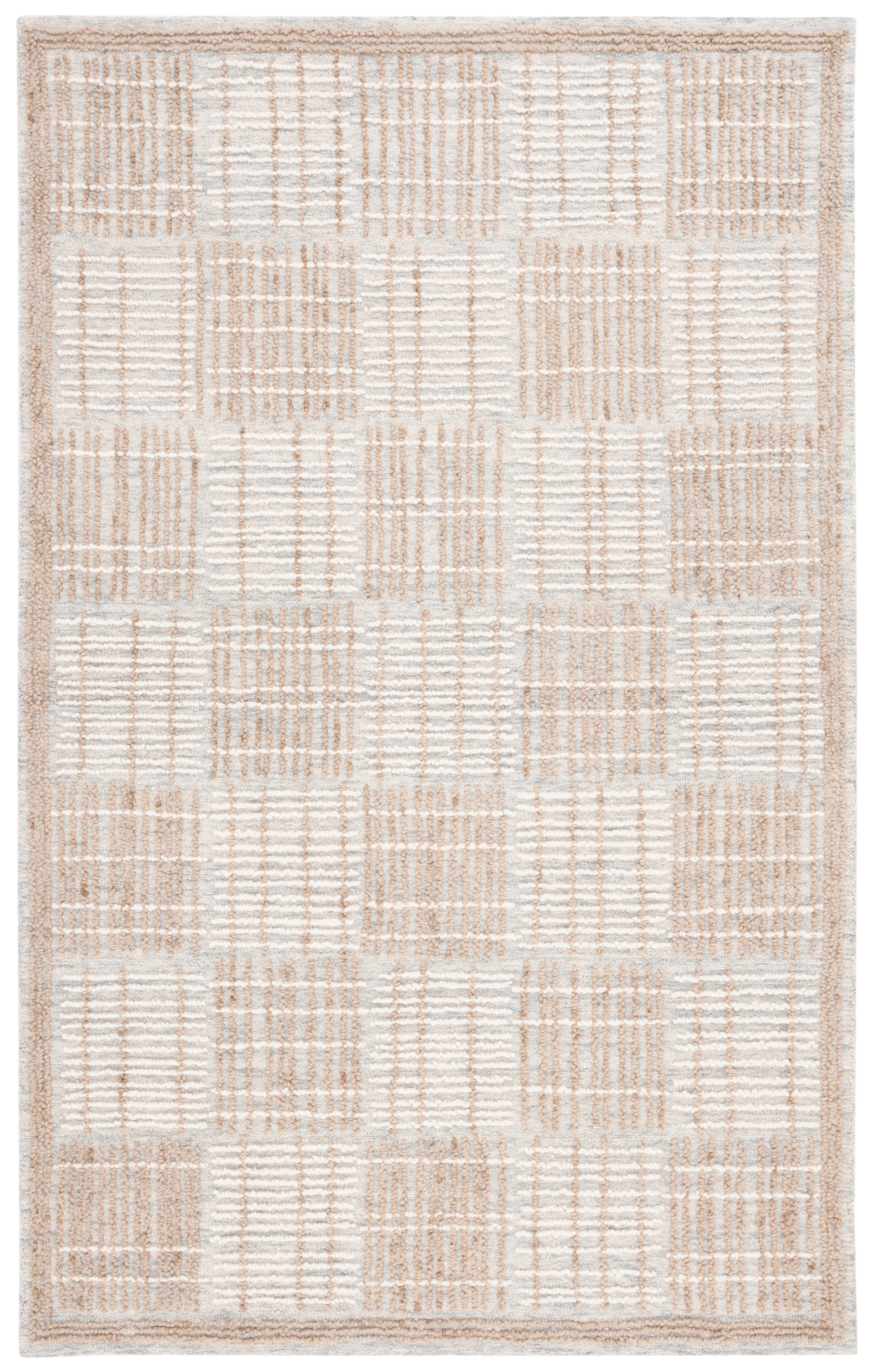 Safavieh Abstract Milan Striped Area Rug, Sage/Taupe, 6' x 6' Square