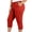 Red-1, variant on Stamzod Capri Leggings with Pockets for Women Tummy Control Summer Workout Plus Size Capris Solid Color High Waisted Yoga Cropped Pants for Women Gray XXL