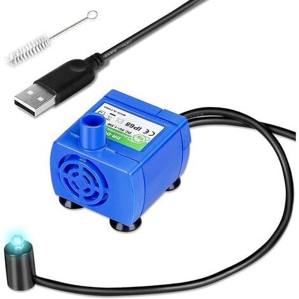 Bomba para fuente de agua para gatos, bomba para fuente de agua para gatos DR-DC160 mejorada, repuesto de motor de agua para gatos para fuente de agua automática para mascotas Thsinde