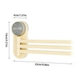 thumbnail image 2 of Product Category Rack 1 — Rotating Towel Rack Swivel Organizer with Suction Cup 3 Rods for Bathroom Home Use, 2 of 7