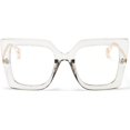 thumbnail image 1 of wonima44 AIEYEZO Oversized Blue Light Glasses for Women, Anti Fatigue Prevent Headache Computer Eyeglasses, 1 of 1