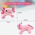 thumbnail image 5 of Axolotl Plush Toys 10.5' Soft Cute Axolotl Stuffed Animal, Kawaii Axolotl Plushie Pillow Doll, Pink Axolotl Plush Toy Cute Axolotl Plush Toy Pillow F, 5 of 5