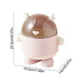 thumbnail image 3 of Kcavykas Mini Desktop Trash Can, Cute Office Organizer Storage Bucket for Clutter, Home Desk Waste Bin for Kitchen or Bathroom Gift, 3 of 6