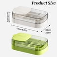thumbnail image 2 of Ice Cube Tray with Lid & Bin, Silicone Ice Trays for Freezer, Easy Release Stackable Ice Cube Molds with Removable Lid, Reusable Ice Maker for Whiskey, Cocktails, Coffee, Drinks, 2 of 6