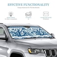 thumbnail image 3 of Kdxio Sea Underwater Jellyfish Print Windshield Sun Shade, Foldable Sun Blocker for Car,Truck,SUV Automotive Interior Sun Protection,Reflective Shade for Front Windshield(Medium), 3 of 7