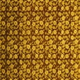 thumbnail image 1 of Ahgly Company Indoor Square Abstract Yellow Modern Area Rugs, 4' Square, 1 of 4
