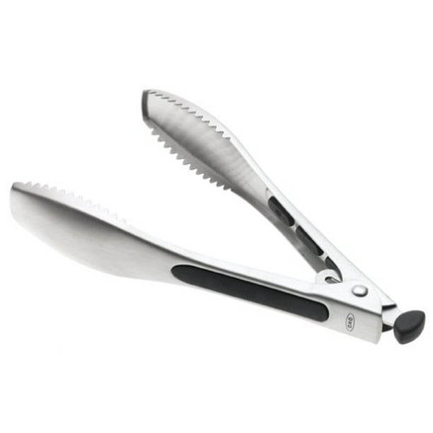 SteeL Ice Tongs, Stainless Steel, Sharp teeth make grabbing ice easy By