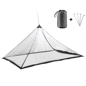 GLFILL Mesh Camping Tent With Carry Bag Water Resistant Outdoor Mesh Tent Bug Net With Zippered Door Carry Bag For Camping Fishing Black