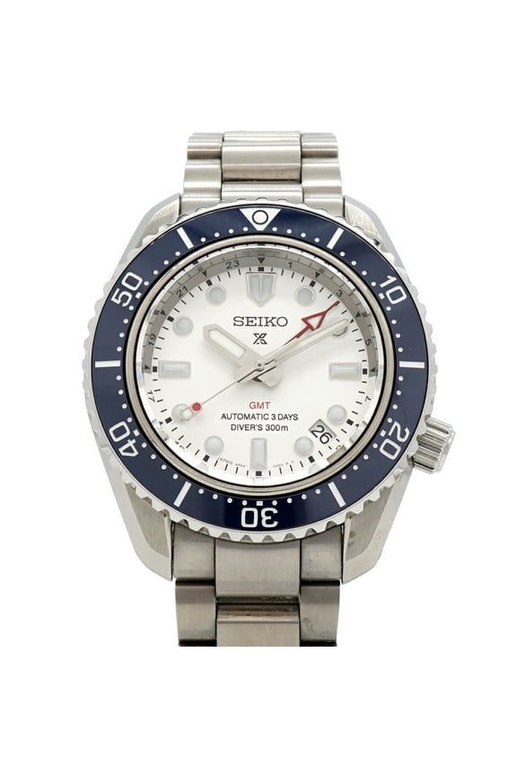 Pre-Owned Seiko Prospex SBEJ029 6R54-00P0 Silver Dial Men's Watch